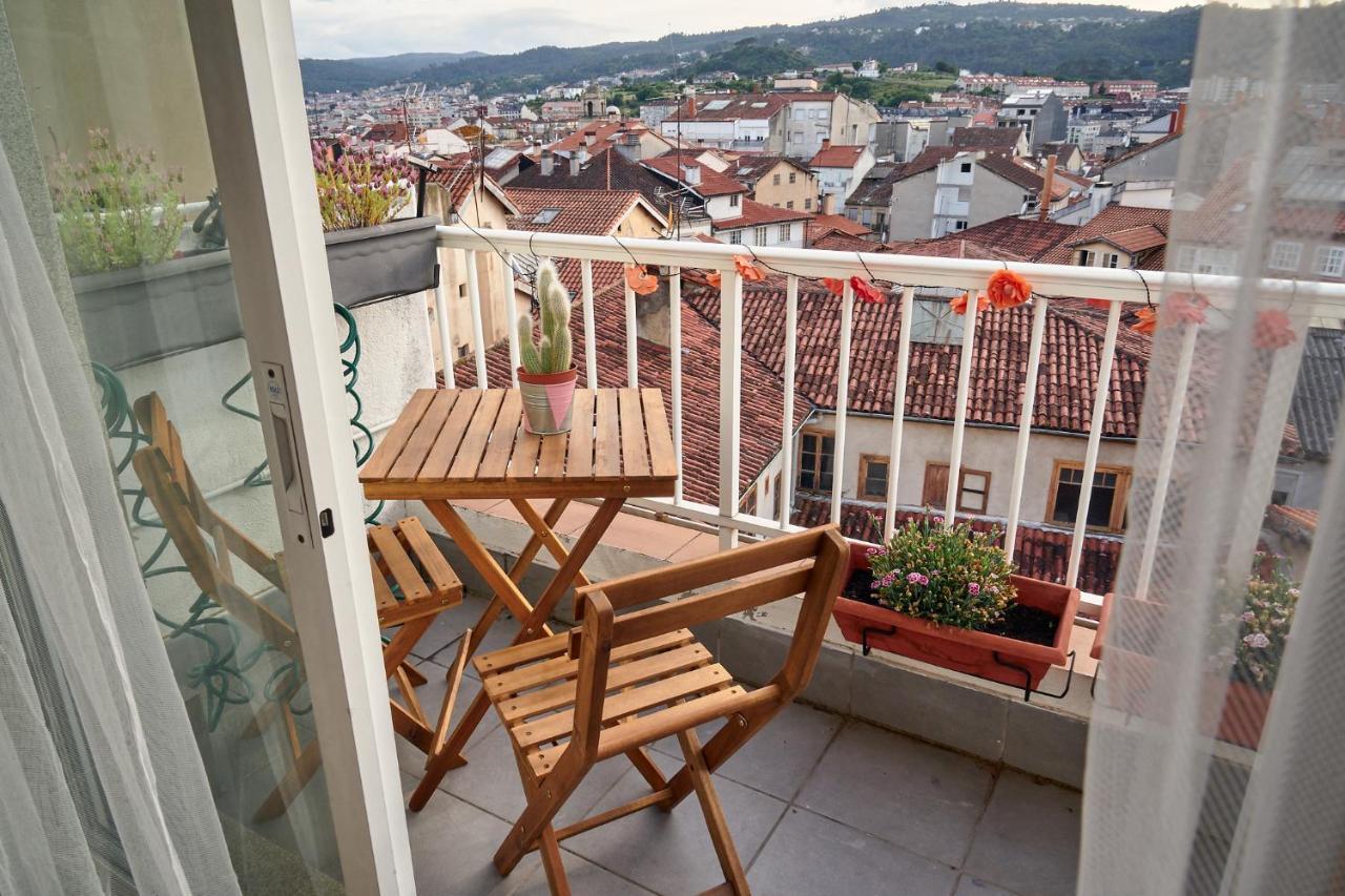 Duplex Luminoso Con Vistas En El Centro De Ourense Lägenhet Exteriör bild